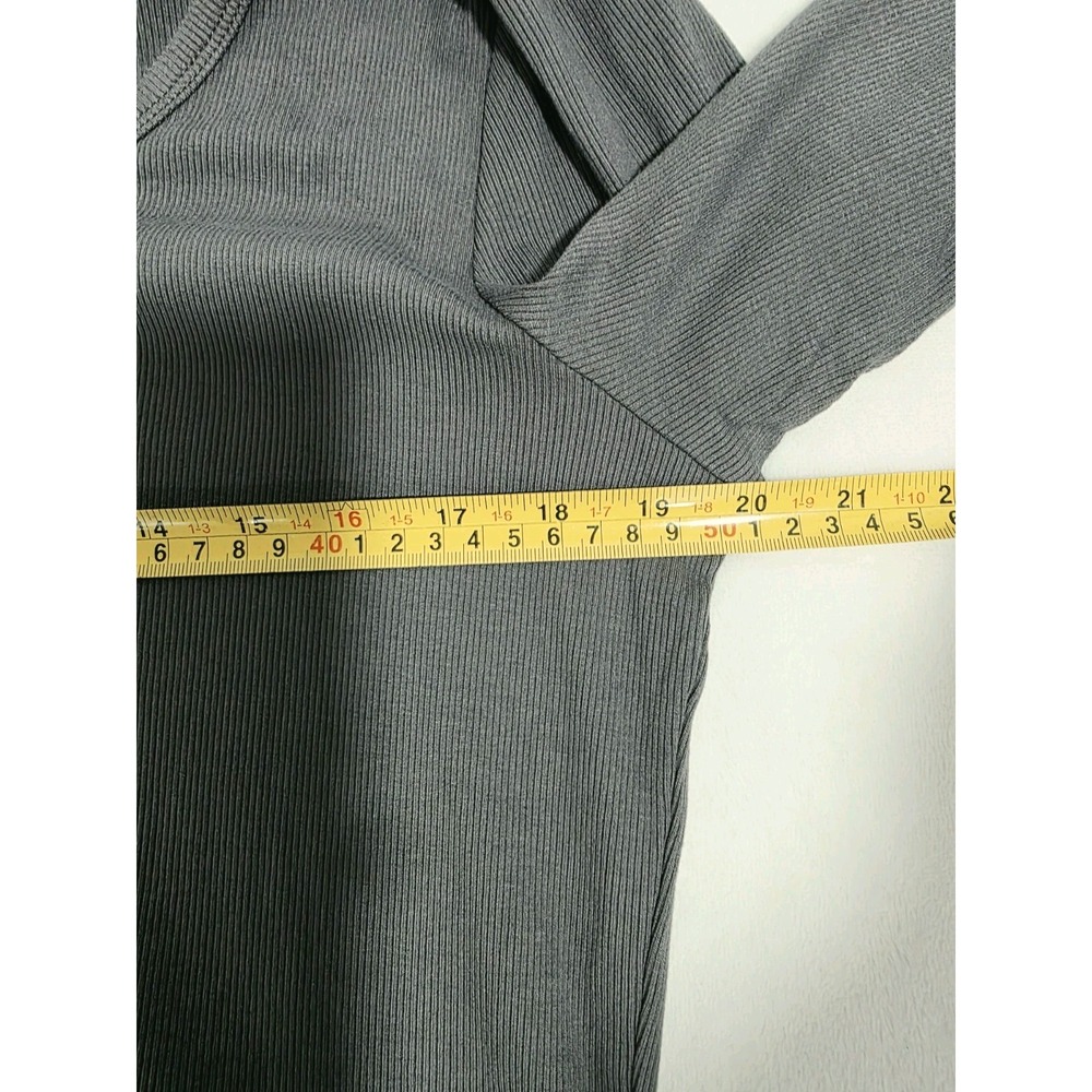BTFBM Women's Blouse Top Long Sleeve Dark Gray Size XXL - Picture 4 of 7